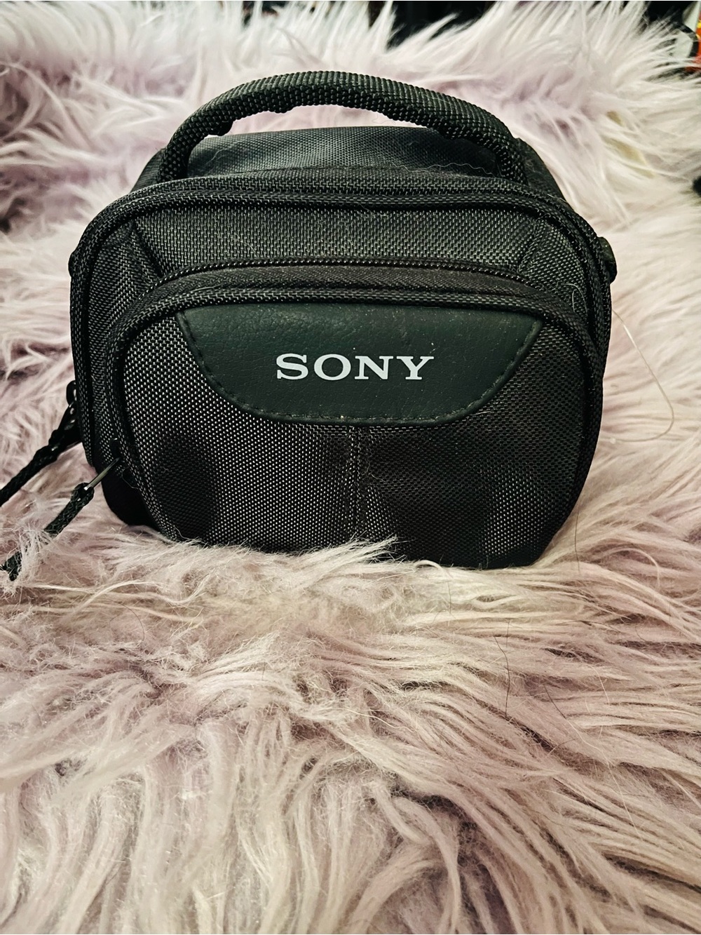 Sony Black Compact Camera/Accessory Bag with Top Handle